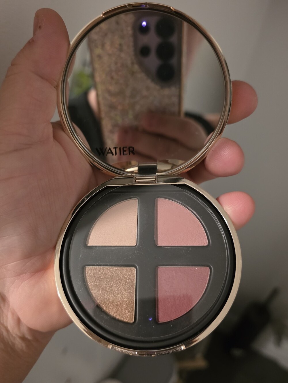 Watier Pink & Rose Eyeshadow Quartet - Soft Rose Palette